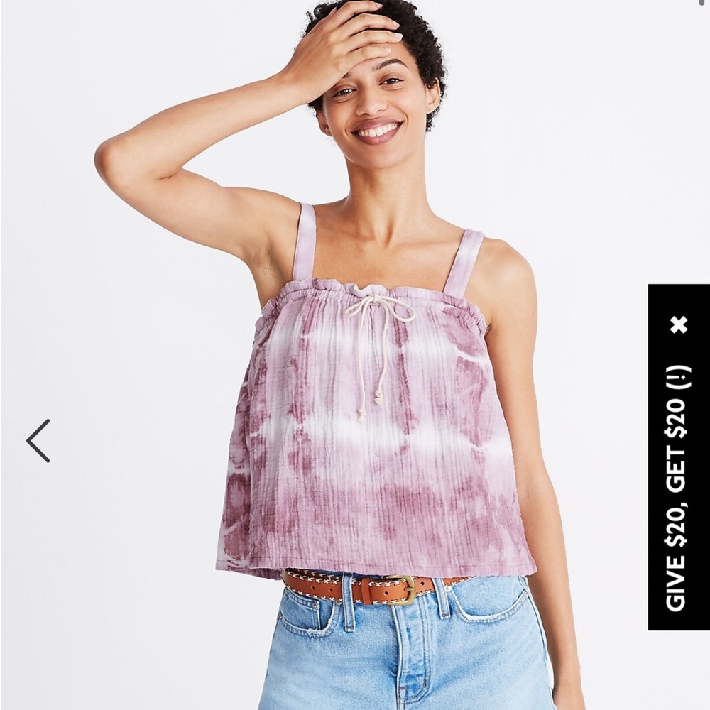 Madewell Tie-dye tank top
